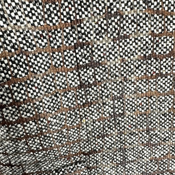 Chicos Sz 2 US 12 Large Jacket Textured Shacket Blazer Brown Wool Blend - Picture 4 of 9